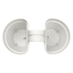 vibia campana flower twin 21cm blanc soie